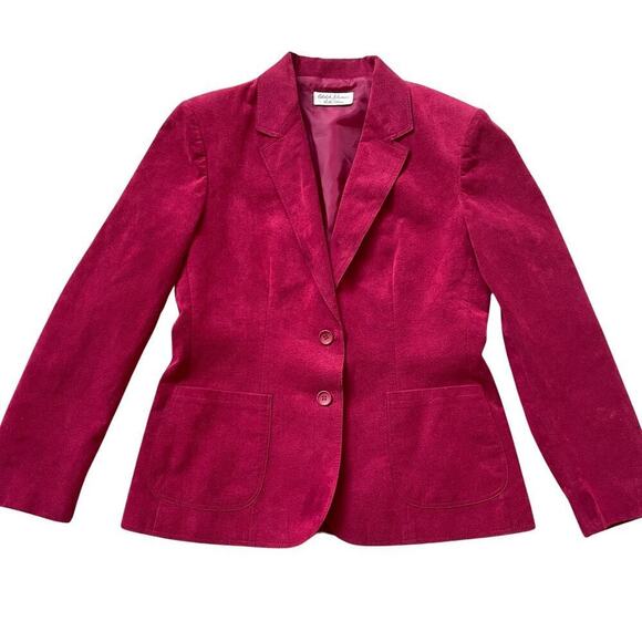 Vintage 70s Lilli Ann Ultrasuede Blazer | Adolph Schuman, Fuchsia, Fits M/L, EUC - Picture 1 of 7
